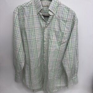 Peter Millar Summer Comfort Long Sleeve Men's M Button Down Shirt Multi Color